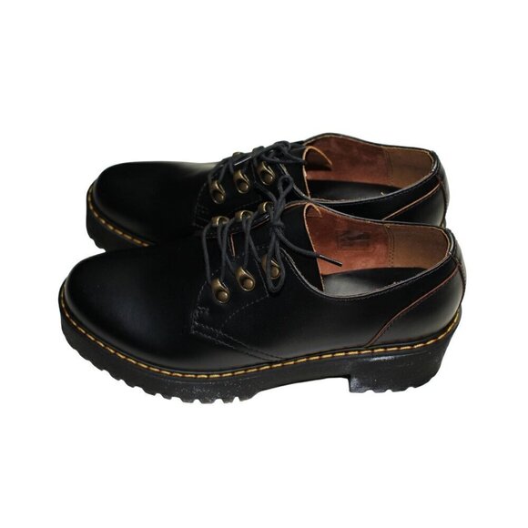 Dr.‎ Martens Shoes Platform Lace Up Leather Chunky Sole Vintage Style - Picture 3 of 10